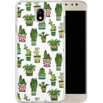Groene Kunststof Casimoda Samsung hoesjes type: Hardcase met motief van Cactus 