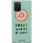 Roze Siliconen Casimoda Samsung Galaxy S10 Hoesjes met motief van Donut 