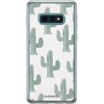 Groene Siliconen Casimoda Samsung hoesjes met motief van Cactus Sustainable 