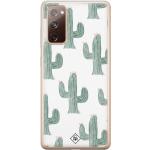 Groene Siliconen Casimoda Samsung Galaxy S20 Hoesjes met motief van Cactus Sustainable 