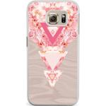 Roze Kunststof Casimoda Bloemen Samsung Galaxy S6 Edge hoesjes type: Hardcase 