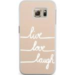 Samsung Galaxy S6 Edge hoesje - Live, love, laugh
