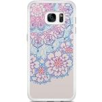 Samsung Galaxy S7 Edge hoesje - Red & blue floral