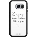 Witte Siliconen Casimoda Bloemen Samsung Galaxy S7 hoesjes type: Hardcase 