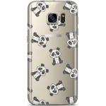 Zwarte Siliconen Casimoda Samsung Galaxy S7 hoesjes met motief van Panda 