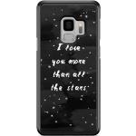 Samsung Galaxy S9 hoesje - Stars love quote