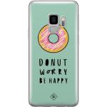 Roze Siliconen Casimoda Samsung Galaxy S9 Hoesjes met motief van Donut 