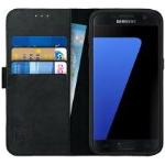 Zwarte Leren samsung Samsung Galaxy S7 hoesjes type: Flip Case 