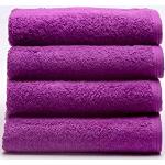Violet Badstoffen Badhanddoeken  in 50x100 4 stuks Sustainable 