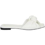 Witte SANTONI Platte sandalen  voor de Zomer  in maat 36 met Hakhoogte tot 3cm in de Sale voor Dames 