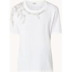 Witte Strass Stretch SANDRO T-shirts met Strass 