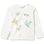 Casual Ivoren Sanetta Kinder T-shirts  in maat 56 met motief van Walvis Bio voor Babies 