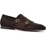 Bruine SANTONI Platte schoenen met Gespsluiting voor Heren 