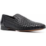 Zwarte SANTONI Geweven Loafers met Ronde neuzen met Instap in de Sale voor Heren 
