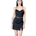 Casual Zwarte Polyamide Stretch Elisabetta Franchi Gewatteerde Mini jurken  in maat L Mini in de Sale voor Dames 
