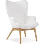 Scandinavische Witte Houten Alterego Design Lounge fauteuils 