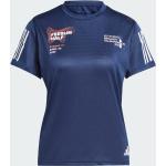 Marine-blauwe adidas T-shirts  in maat XL in de Sale voor Dames 