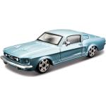 Lichtblauwe Metalen Bburago Ford Mustang Speelgoedauto's voor Kinderen 