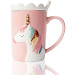 Roze Keramieken vaatwasserbestendige Meme / Theme Unicorn Koffiekopjes & koffiemokken 