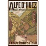 Schatzmix 20x30 cm Tour de France Alpen etap fiets racefiets metalen plaat blikken bord, blik