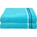 Blauwe Schiesser Badhanddoeken  in 70x140 2 stuks in de Sale 