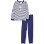 Middernachtsblauwe Schiesser Kinderpyjama sets  in maat 92 voor Meisjes 