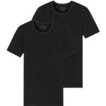 Zwarte Schiesser Effen T-shirts  in maat L voor Heren 
