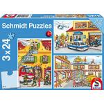 Schmidt Politie 24 stukjes Legpuzzels 3 - 5 jaar voor Kinderen 