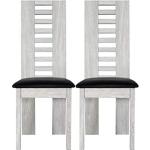 Sciae 11SH2501 Lathi 14 stoel set van 2 folie en gebeitst, 41 x 103 x 52 cm, eiken grijs, replica