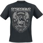 Rock Zwarte Scorpions Effen T-shirts Ronde hals  in maat XL voor Heren 