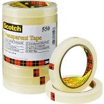 Scotch 5501566 plakband 550 (polypropyleenfolie, 15 mm x 66 m) 10 rollen transparant