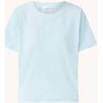 Seafolly Terry strand T-shirt van badstof - Lichtblauw