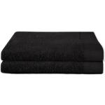 Zwarte Seahorse Badhanddoeken  in 60x110 2 stuks 