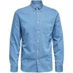 Blauwe Selected Selected Homme Spijkerblouses  in maat XXL in de Sale voor Dames 