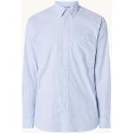 Selected Homme Regrick regular fit overhemd van biologisch katoen met borstzak - Lichtblauw