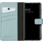 Lichtblauwe Leren Samsung Galaxy A41 Hoesjes type: Flip Case voor Dames 