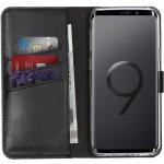 Zwarte Leren Samsung Galaxy S9 Hoesjes type: Flip Case voor Dames 