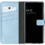 Lichtblauwe Leren Samsung Galaxy S21 Hoesjes type: Flip Case voor Dames 