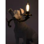 Seletti Hondvormige kaarsenstandaard lamp - Wit
