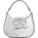 self-portrait Crossbody bags - Curved Bow Micro Shoulder Bag in zilver