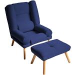 Scandinavische Blauwe Comfort stoelen Sustainable 