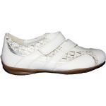 Witte Nappaleren Semler Klittenband schoenen met Klittenbandsluitingen voor Dames 