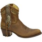 Cowboy Bruine Sendra Boots Debora Dameslaarzen  in 38 met Hakhoogte 5cm tot 7cm met Ritssluitingen 