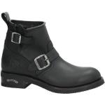 Zwarte Sendra Boots Motorlaarzen  in 38 met Hakhoogte 3cm tot 5cm met Gespsluiting voor Dames 