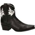 Cowboy Zwarte Sendra Boots Dameslaarzen  in maat 37 met Hakhoogte 3cm tot 5cm met Ritssluitingen in de Sale 