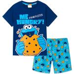 Sesame Street Jongenspyjama's - korte pyjama's voor kinderen van 2-14 jaar (3-4 jaar, blauw)