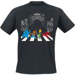 Zwarte Sesamstraat Koekiemonster Effen T-shirts Ronde hals  in maat M voor Heren 