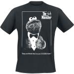 Zwarte Sesamstraat Koekiemonster Effen T-shirts Ronde hals  in maat XL voor Heren 