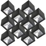 Zwarte Kunststof Ks verlichting LED wandlampen aangedreven met Zonne-Energie 10 stuks Sustainable in de Sale 