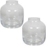 Set van 3x stuks glazen vaas/vazen Mensa 6,5 liter smalle hals 19 x 21 cm
